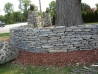 Dry Stack Stone Border Wall